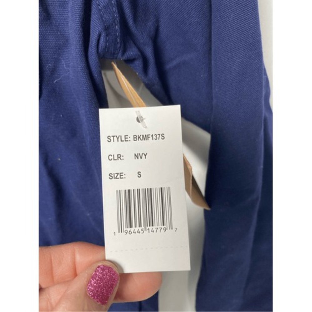 NWT Brooklyn Cloth Shroom Shacket Overshirt Jacket Blue with Mushroom S - Picture 5 of 8